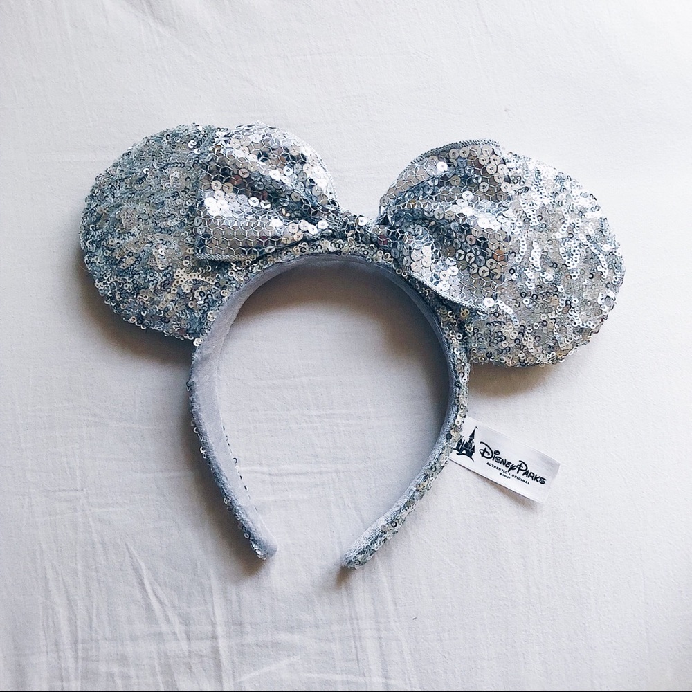 silver minnie mouse ears